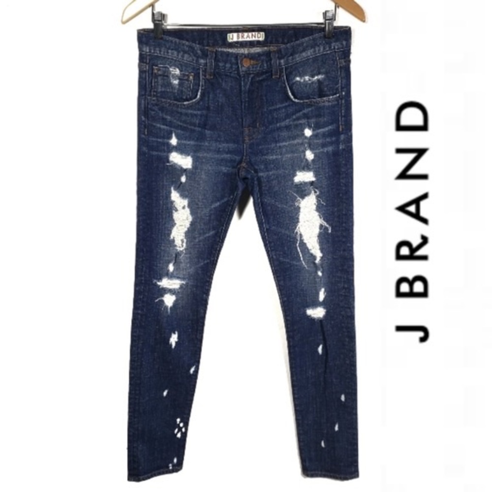 J Brand Size 30 DK Shredder Distressed Denim - Picture 3 of 4